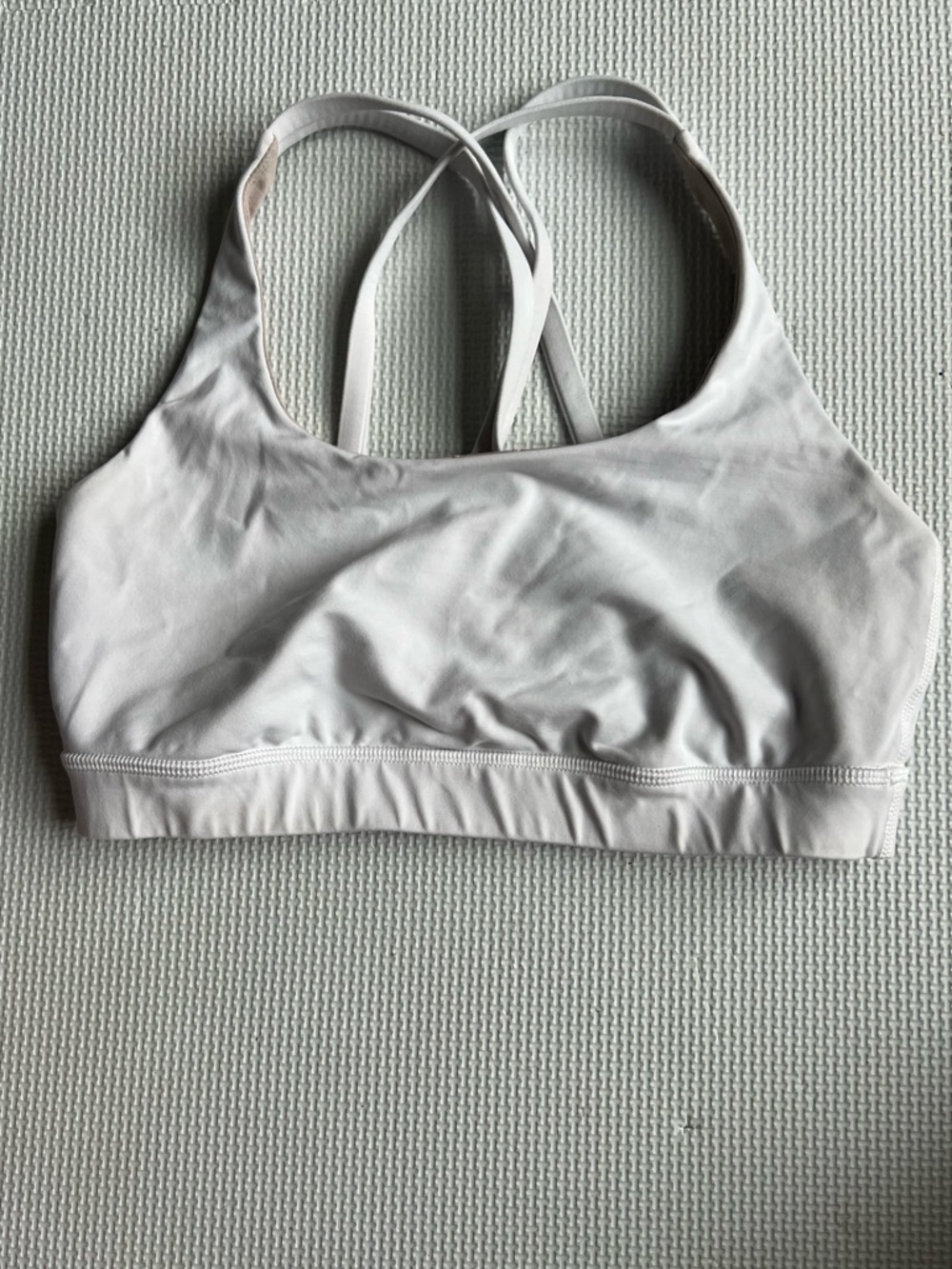 lululemon athletica white Energy  Sports Bra
